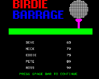 Birdie barrage B