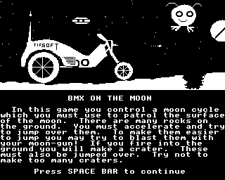 bmx on the moon B