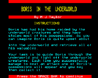 boris in the underworld B