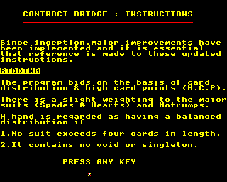 contract bridge B