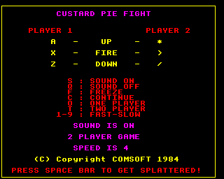 custard pie fight