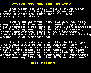 doctor who and the warlord B