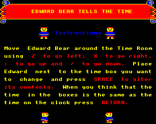edward bear tells the time