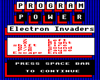 electron invaders