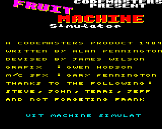fruit machine simulator