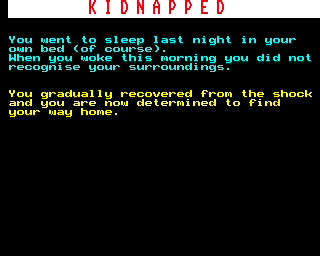 kidnapped adventure B