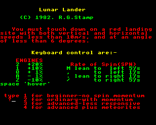 Lunar Lander AF B