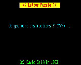letter puzzle
