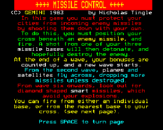 missile control B