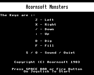 monsters acornsoft