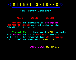 mutant spiders B