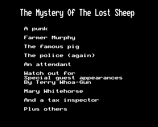 mystery of the lost sheep B