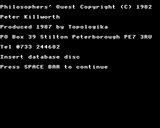 Philosophers Quest Disk