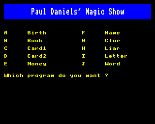 paul daniels magic show B