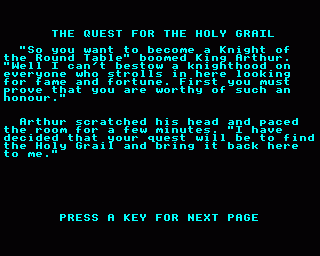 quest of the holy grail
