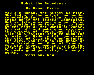 rohak the swordsman