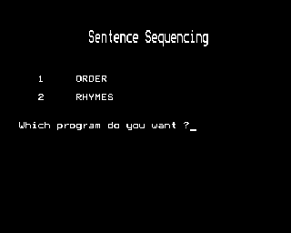 sentence sequencing acornsoft B