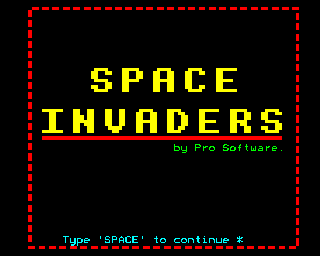 space invaders prosoftware B
