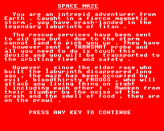 space maze B
