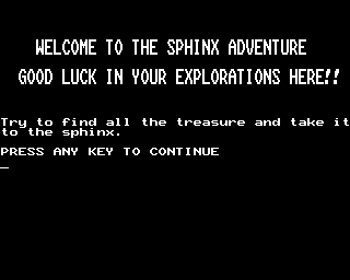 sphinx adventure B