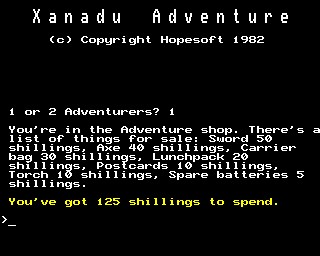 xanadu adventure B