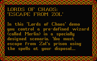 Lords Of Chaos Escape From Zol Demo