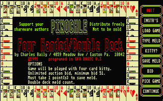 Pinoche Four Handed-Double Deck