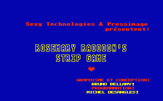 Rosemary Raccoons Strip Game