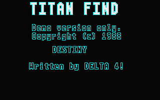Titan Find (Demo)