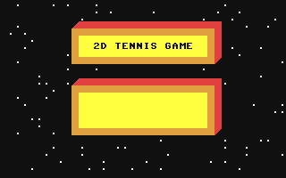 2D Tennis Game