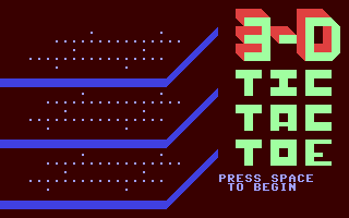3-D Tic Tac Toe (1992)