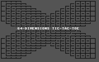 64-Dimensions Tic-Tac-Toe