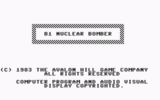 B1 Nuclear Bomber