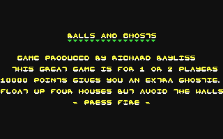 Balls and Ghosts