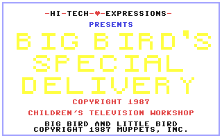 Big Bird's Special Delivery987