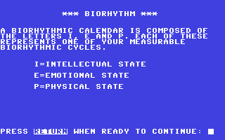 Biorhythm v4