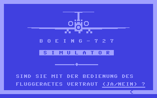 Boeing-727 Simulator (German)