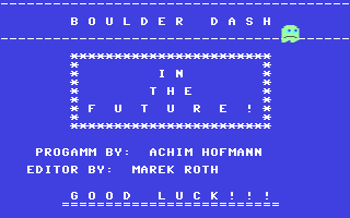 Boulder Dash in the Future