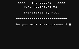The Beyond (English)