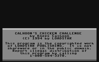 Calhoon's Chicken Challenge