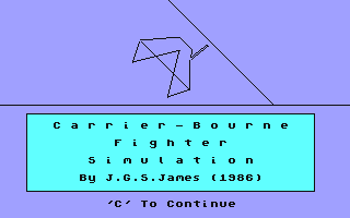 Carrier-Bourne Fighter Simulation