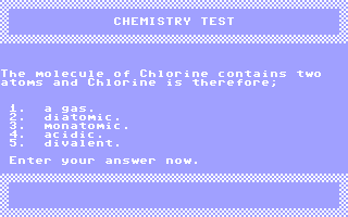 Chemistry Test