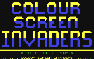 Colour Screen Invaders