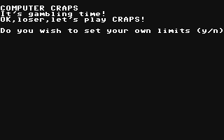 Computer Craps