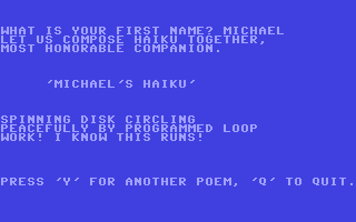 Computer Haiku v1