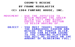 Cosmo's Rescue