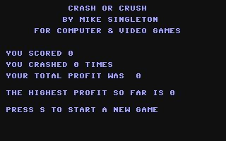 Crash or Crush