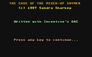 The Case of the Mixed-up Shymer
