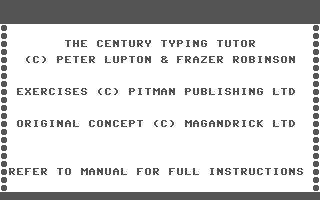 The Century Typing Tutor