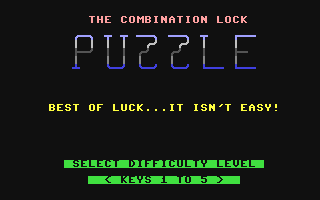 The Combination Lock Puzzle